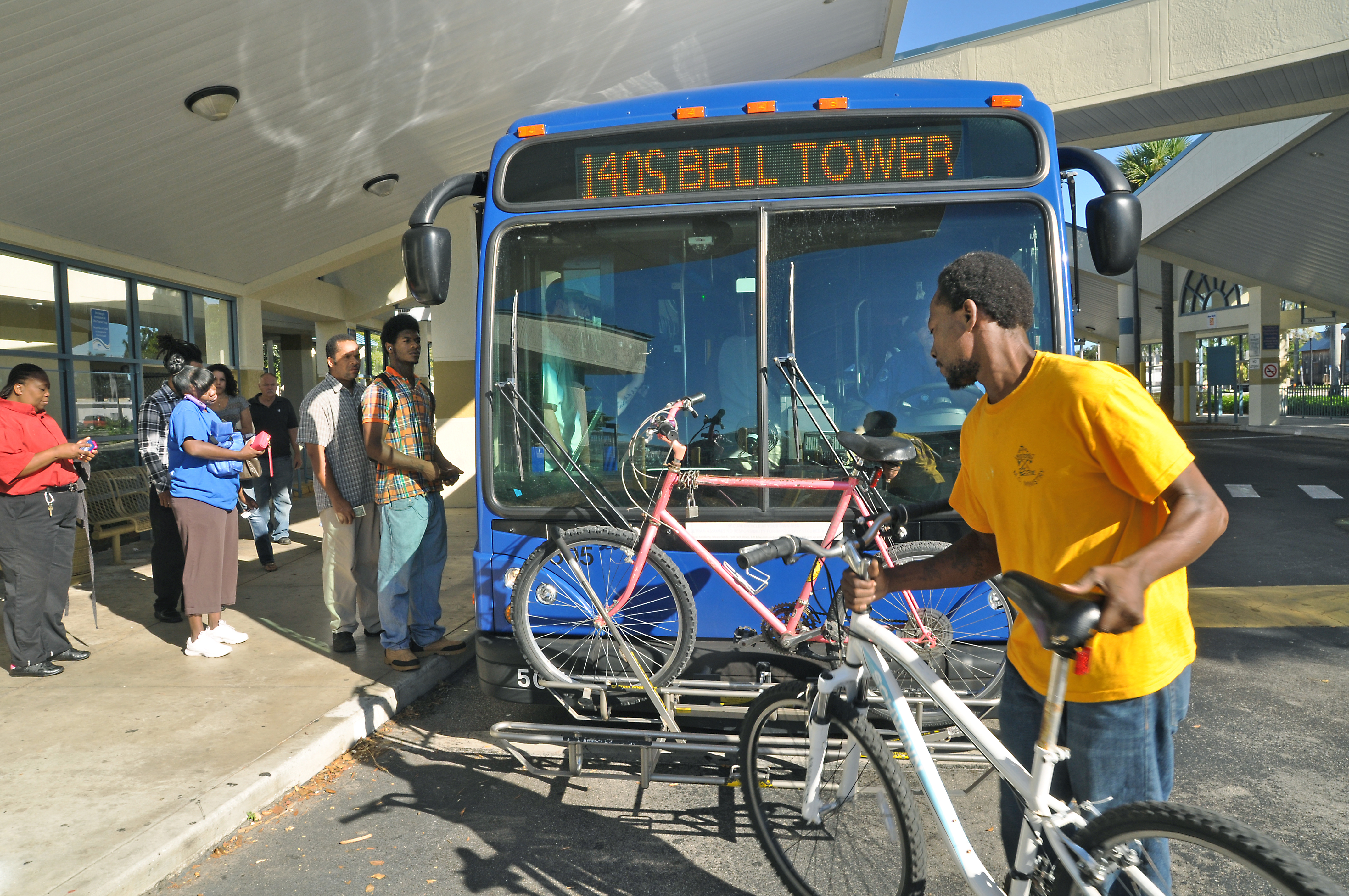 bell bike rack yellow
