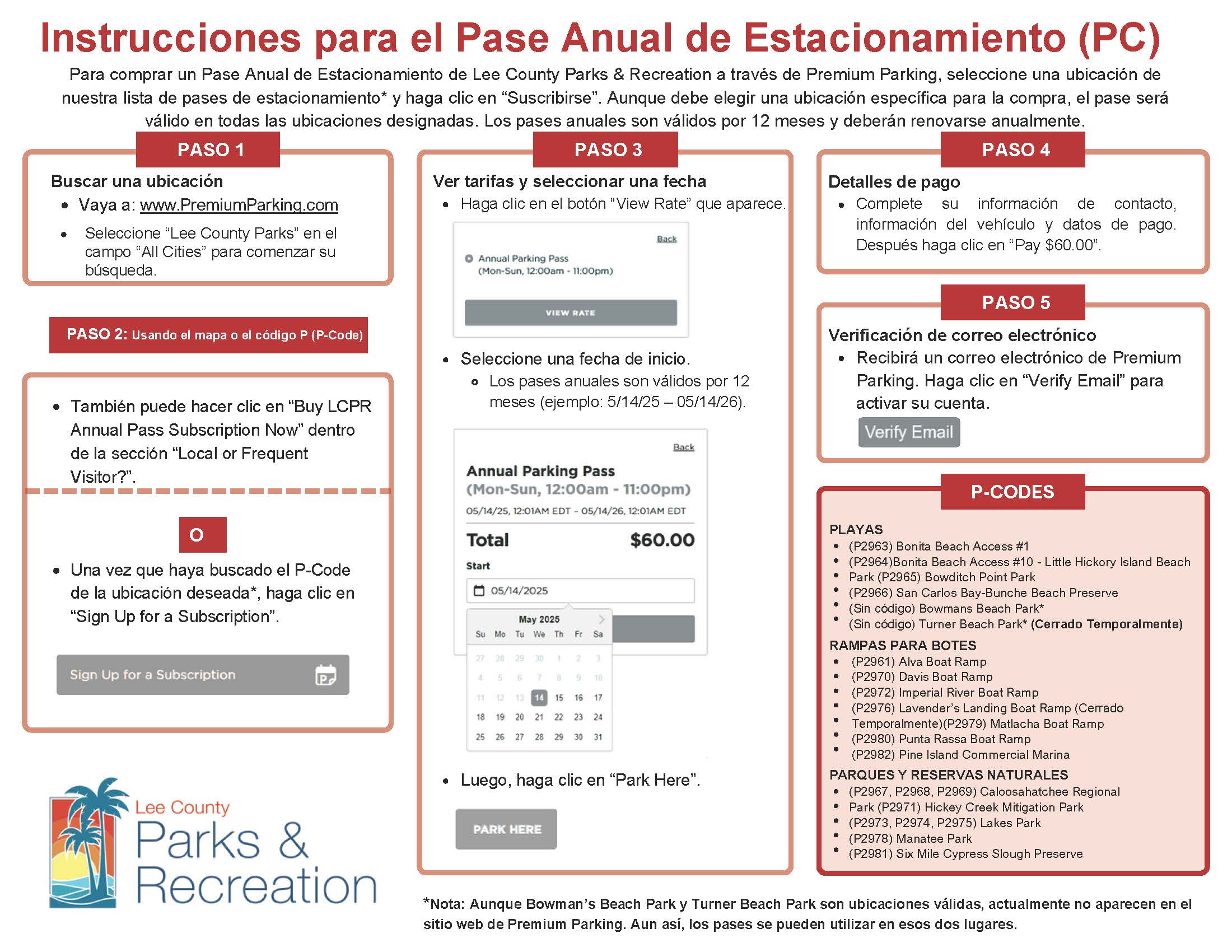 Step by step guide-Spanish