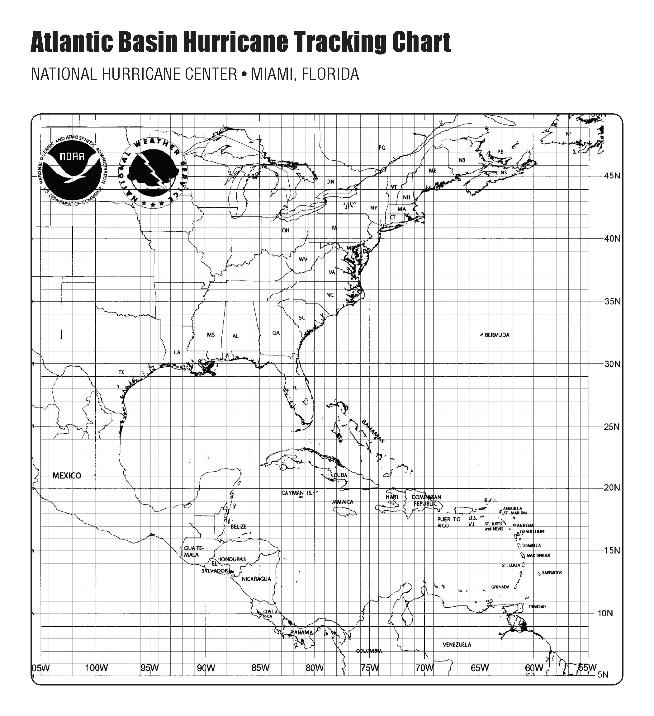 Printable Hurricane Tracking Map Free Printable Maps Gambaran