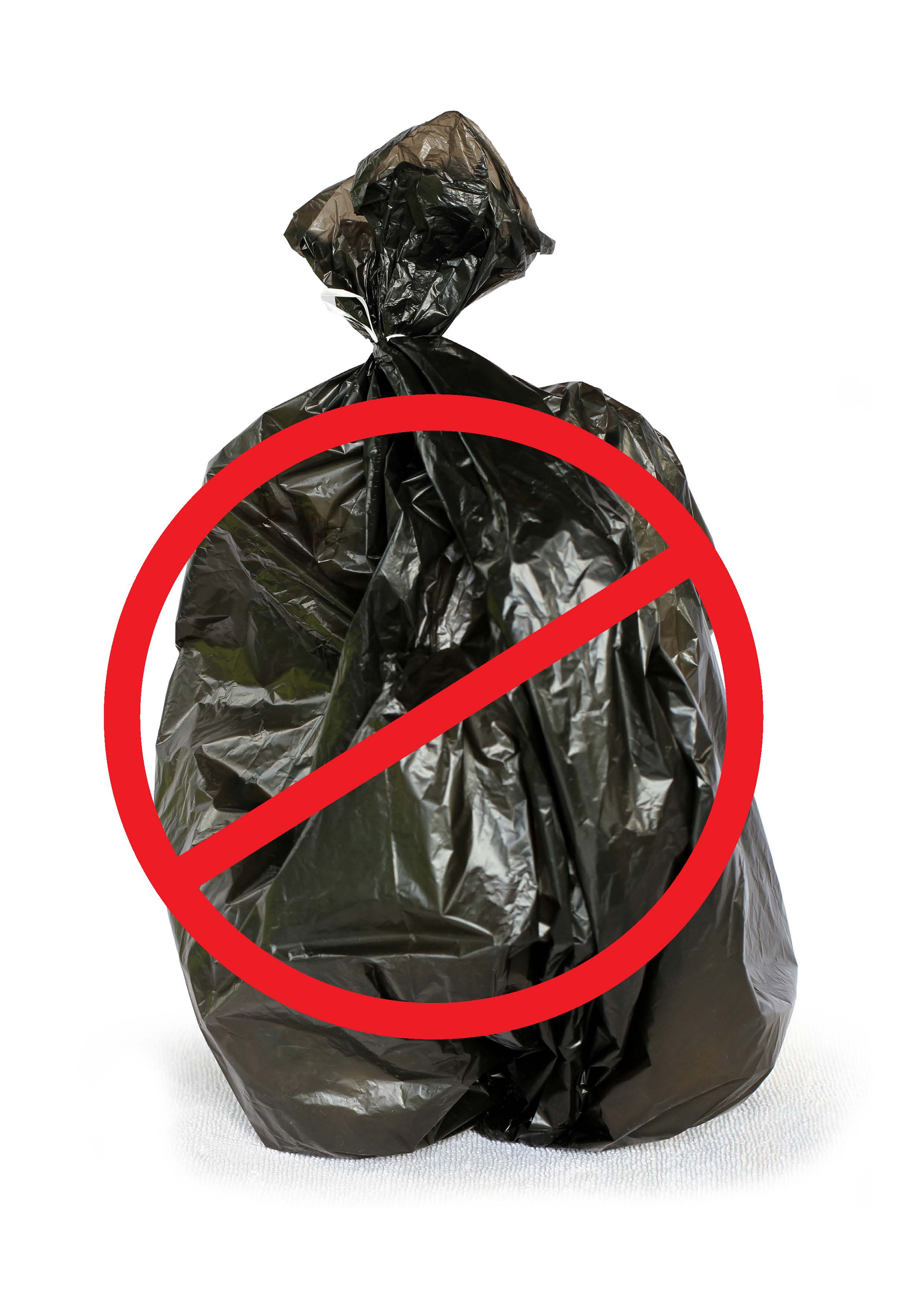 Black Trash Bag - Community Waste Disposal